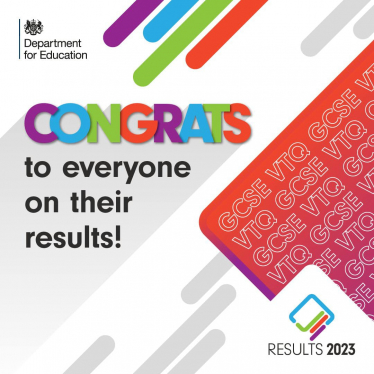 GCSE and VTQ Results Day 2023 Message.
